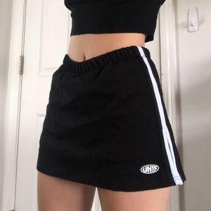 Unif DUPE black athletic skirt